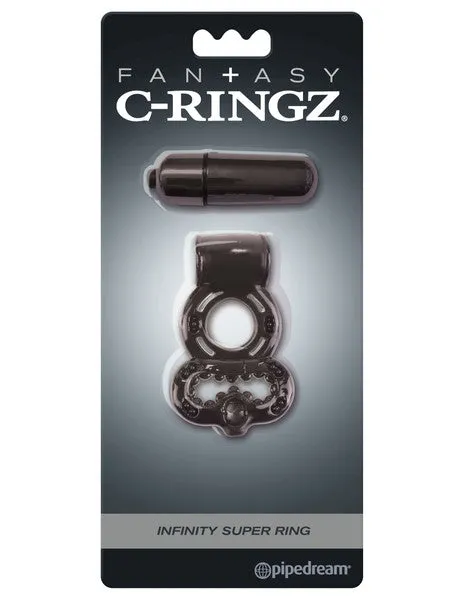 Pipedream Products Male Sex Toys Fantasy CRingz Infinity Super Ring Black