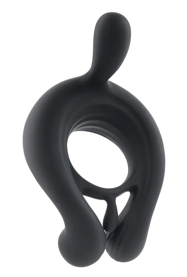 Playboy Pleasure Couples Playboy Pleasure Triple Play Cock Ring Black