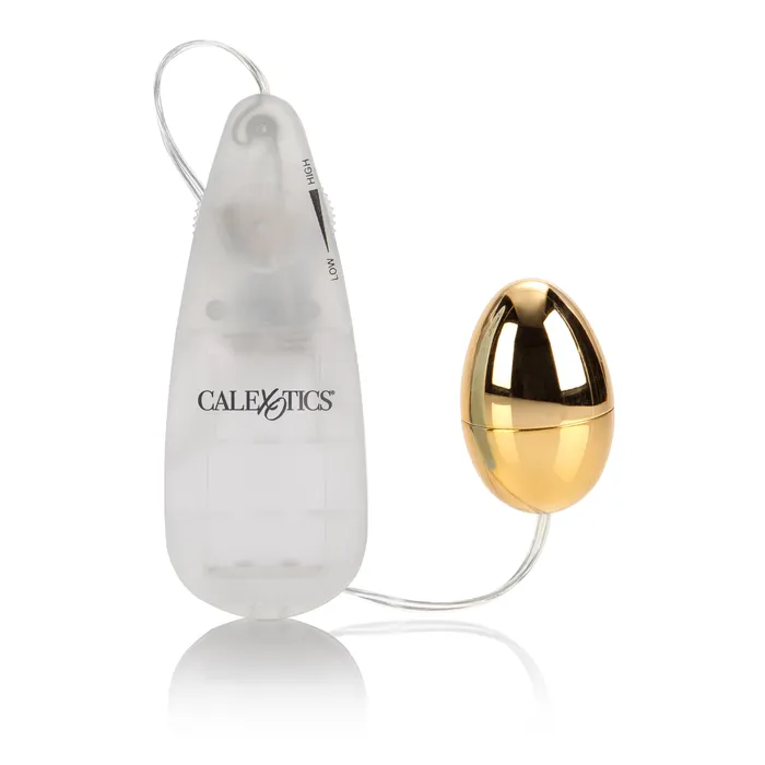Pocket Exotics Vibrating Egg Gold CalExotics Female Sex Toys