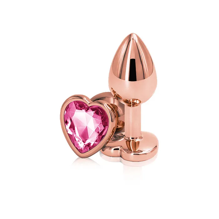 Rear Assets Rose Gold Heart Small Pink nsnovelties Anal