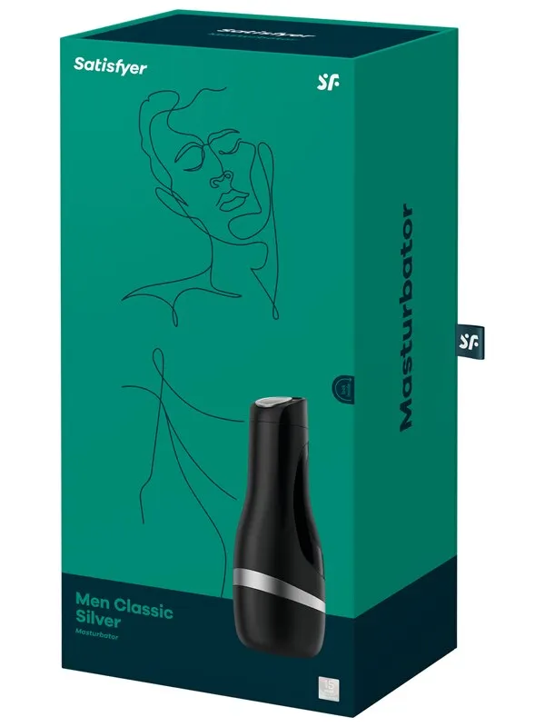Satisfyer Men Classic Silver Satisfyer Vibrators Satisfyer Men Classic Silver Satisfyer Vibrators