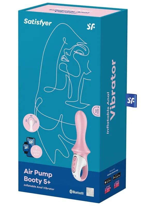 Satisfyer Vibrators Satisfyer Air Pump Booty 5 Connect App Pink Satisfyer Vibrators Satisfyer Air Pump Booty 5 Connect App Pink
