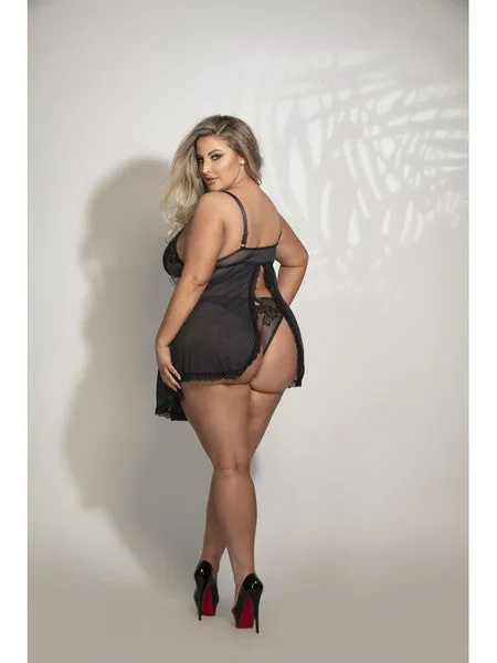 Seven Til Midnight Two Piece Embroidered Babydoll And Panty Set STM11285XBlack3X4X H Anal Seven Til Midnight Two Piece Embroidered Babydoll And Panty Set STM11285XBlack3X4X H Anal