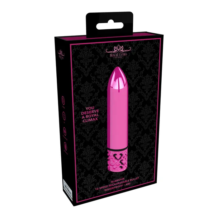 Shots Toys Royal Gems Glamour Rechargeable Bullet Pink Vibrators Shots Toys Royal Gems Glamour Rechargeable Bullet Pink Vibrators