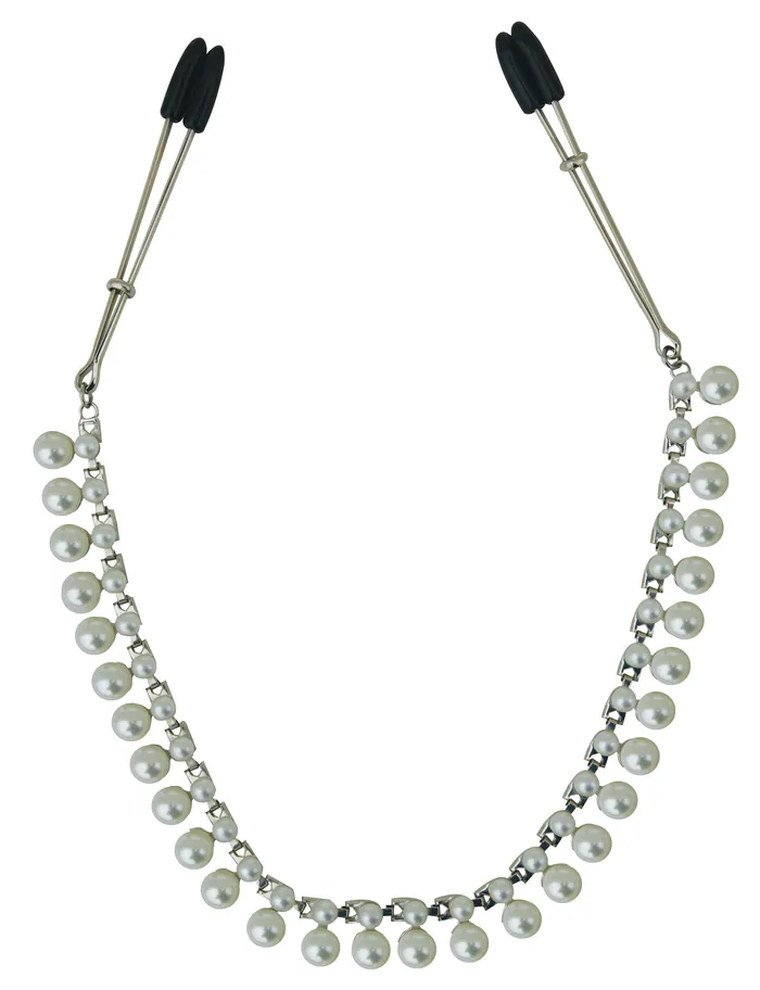 Sincerely Pearl Chain Nipple Clips Sportsheets Nipple Clitoral Toys
