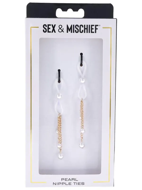 Sportsheets Sex and Mischief Pearl Nipple Ties Couples Sportsheets Sex and Mischief Pearl Nipple Ties Couples