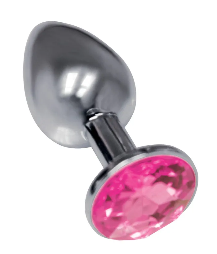 The 9s the Silver Starter Bejeweled Stainless Steel Plug Pink Icon Brands Anal