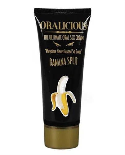 Vibrators Hott Products Oralicious Banana Split 2 Fl Oz