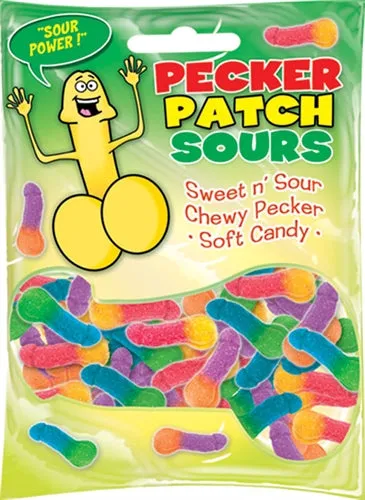 Vibrators Hott Products Pecker Patch Sour Gummies Each