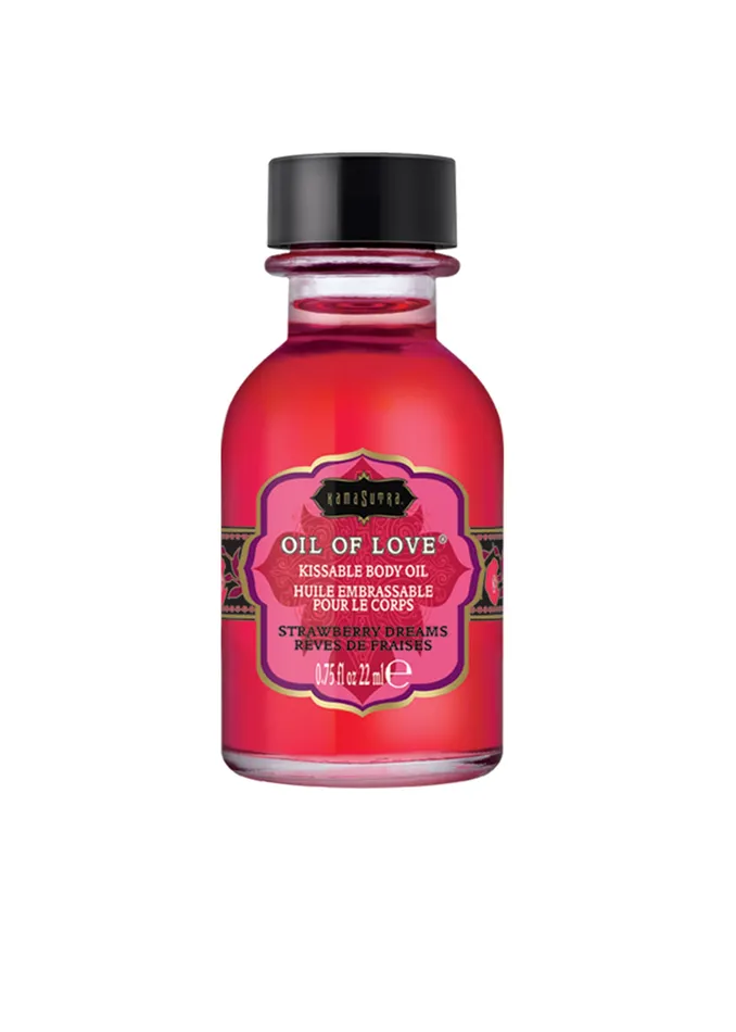 Vibrators Kama Sutra Oil of Love Strawberry Dreams 075 Fl Oz 22 ml