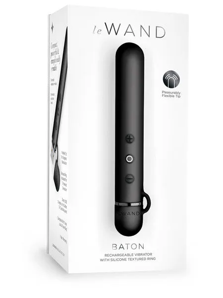 Vibrators Le Wand Le Wand Chrome Baton Black