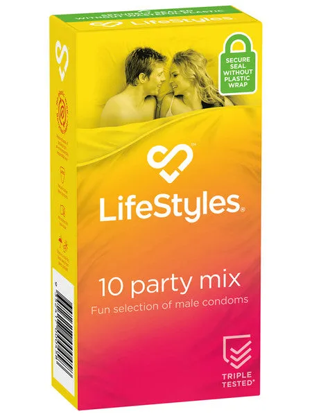 Vibrators LifeStyles LifeStyles Party Mix 10s Condoms