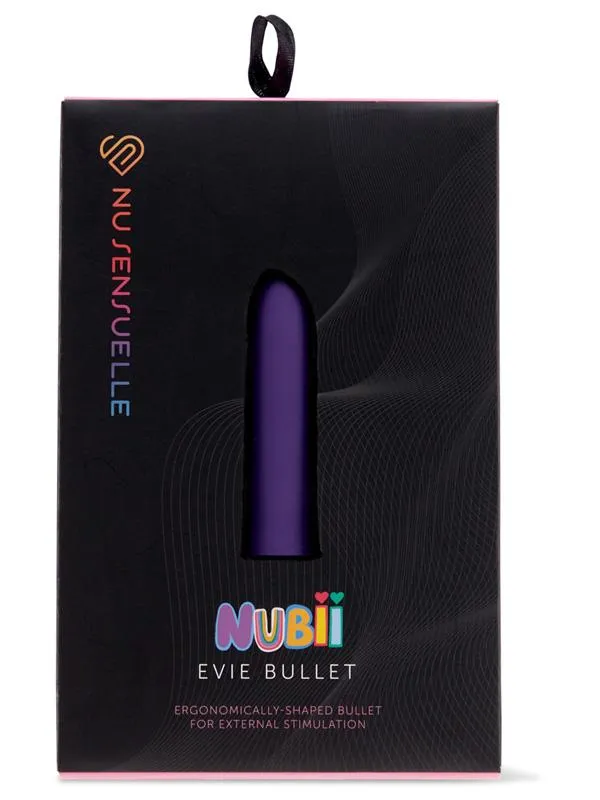 Vibrators Novel Creations Nubii Evie Slanted Bullet Purple Vibrators Novel Creations Nubii Evie Slanted Bullet Purple