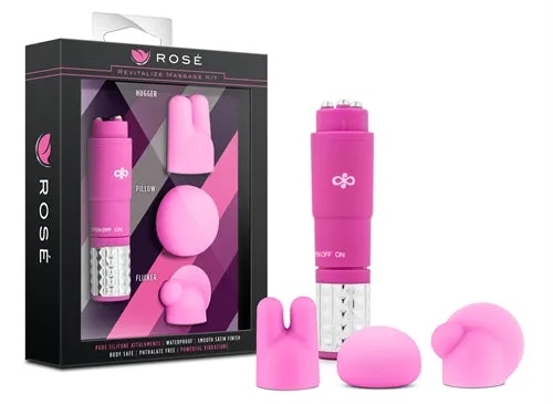 Vibrators Rose Revitalize Massage Kit Pink Blush Novelties