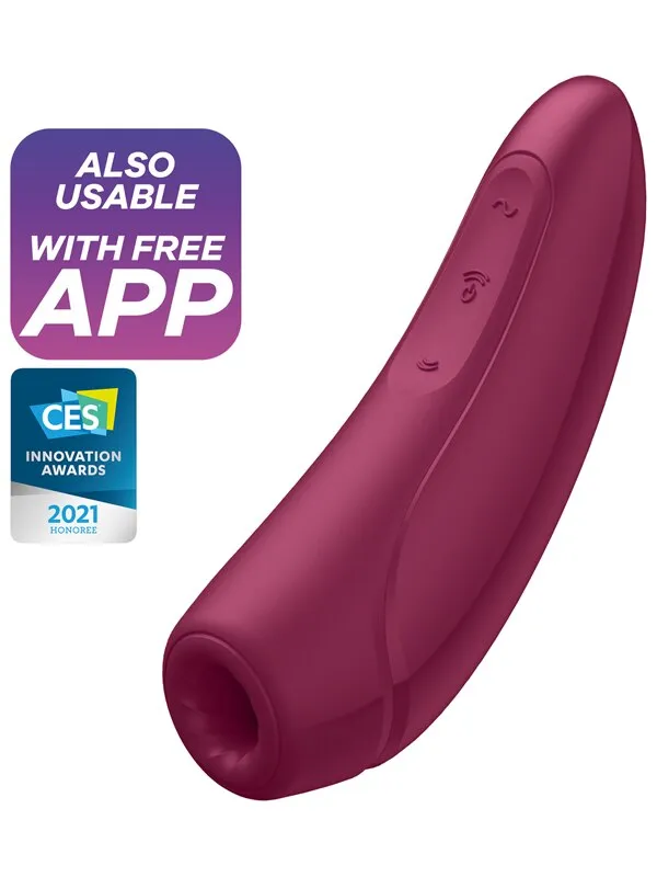 Vibrators Satisfyer Satisfyer Curvy 1 Plus Rose Red Incl Bluetooth And App Vibrators Satisfyer Satisfyer Curvy 1 Plus Rose Red Incl Bluetooth And App