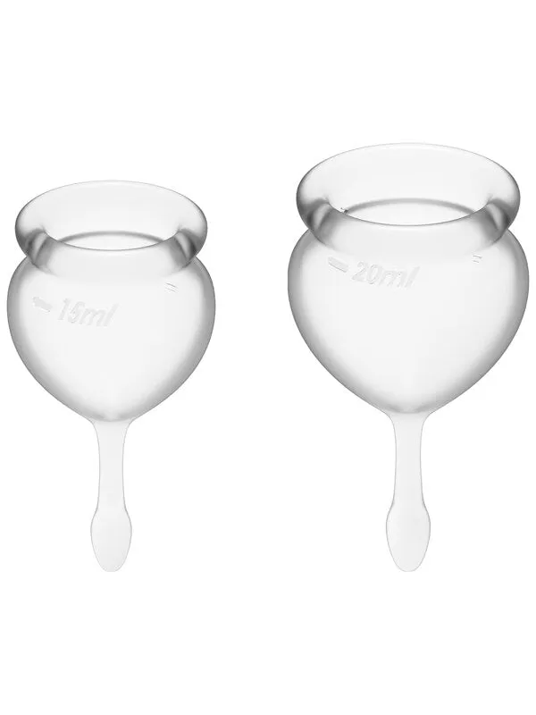 Vibrators Satisfyer Satisfyer Feel Good Menstrual Cup Transparent