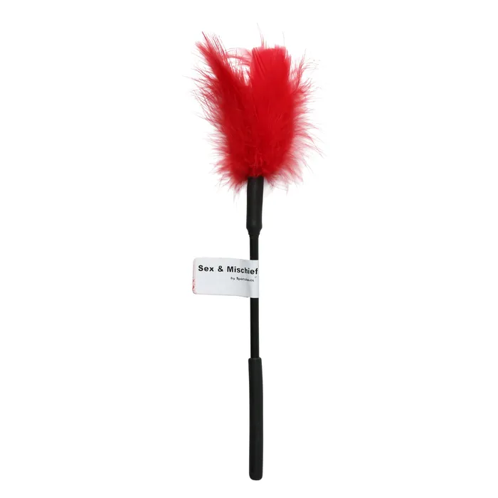 Vibrators Sex and Mischief Feather Tickler Red Sportsheets