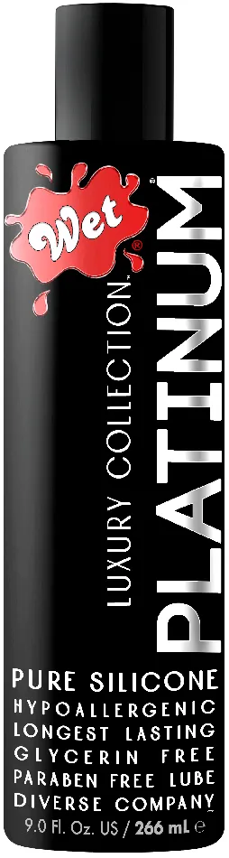 Wet Wet Platinum Luxury Silicone Lubricant 9 Fl Oz Lubricants