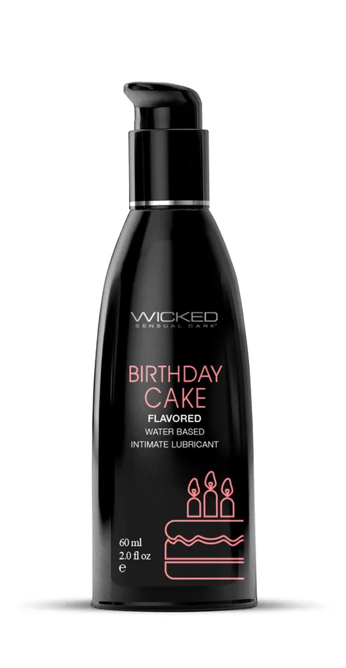 Wicked Sensual Care Lubricants Aqua Birthday Cake Flavored Water Based Intimate Lubricant 2 Fl Oz Wicked Sensual Care Lubricants Aqua Birthday Cake Flavored Water Based Intimate Lubricant 2 Fl Oz