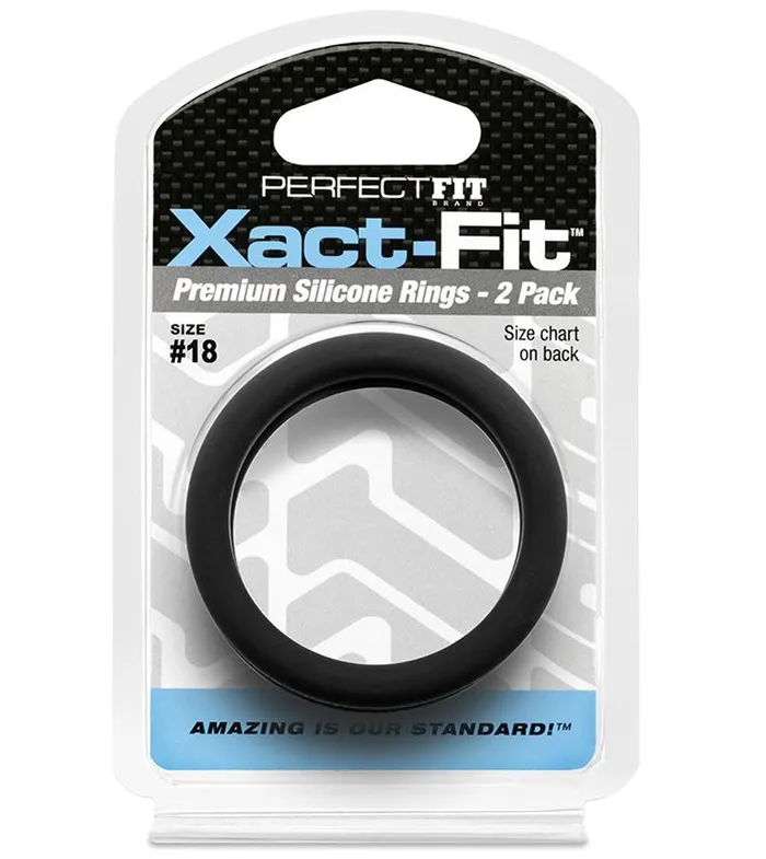XactFit Ring 2Pack 18 Perfect Fit Male Sex Toys